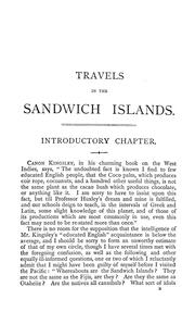 Cover of: The Hawaiian archipelago: six months among the palm groves, coral reefs, and volcanoes of the Sandwich Islands