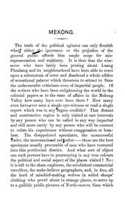 Cover of: The Truth about the Mekong Valley | William J. Archer