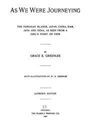 As we were journeying by Grace E. Greenlee