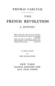 Cover of: The French revolution by Thomas Carlyle