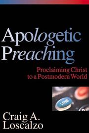 Cover of: Apologetic Preaching by Craig A. Loscalzo