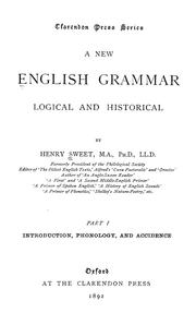 Cover of: A new English grammar, logical and historical