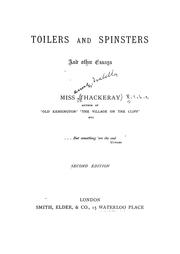 Cover of: Toilers and spinsters: and other essays
