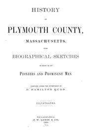 Cover of: History of Plymouth County, Massachusetts by D. Hamilton Hurd
