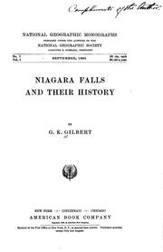 Cover of: Niagara Falls and their history