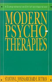 Cover of: Modern psychotherapies: a comprehensive Christian appraisal