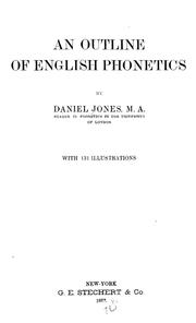 An outline of English phonetics by Daniel Jones