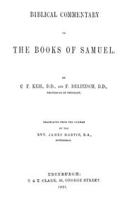 Cover of: Biblical commentary on the Books of Samuel