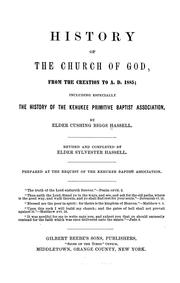 Cover of: History of the church of God by Cushing Biggs Hassell