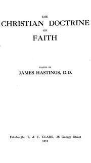 Cover of: The Christian doctrine of faith