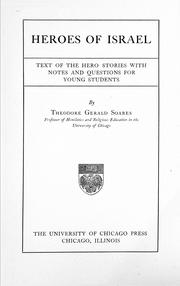 Cover of: Heroes of Israel: text of the hero stories with notes and questions for young students
