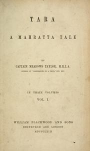 Cover of: Tara: a Mahratta tale