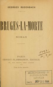 Cover of: Bruges-la-Morte by Georges Rodenbach