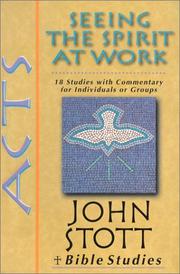 Cover of: Acts: seeing the spirit at work : 18 studies with commentary for individuals or groups
