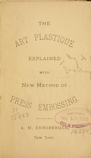 Cover of: The art plastique explained