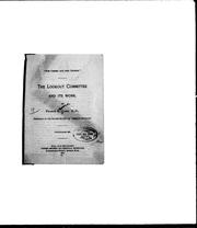Cover of: The Lookout Committee and its work
