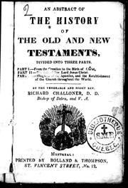 Cover of: An abstract of the history of the Old and New Testaments: divided into three parts