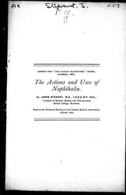 Cover of: The actions and uses of naphthalin