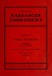 Cover of: Designs for Hardanger embroidery by Emma Peterson