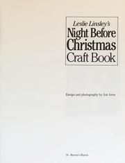 Cover of: Leslie Linsley's Night before Christmas craft book