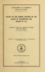 Cover of: Survey of the fishing grounds on the coasts of Washington and Oregon in 1914 by Waldo Lasalle Schmitt
