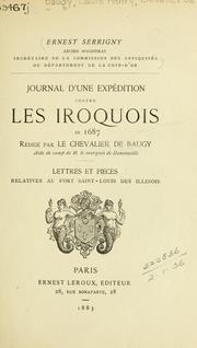 Cover of: Journal d'une expédition contre les Iroquois en 1687