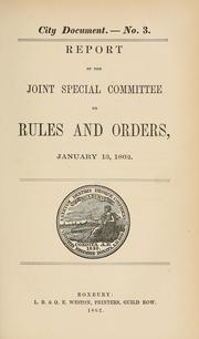 Cover of: [City documents, 1847-1867] by Roxbury (Boston, Mass.). Municipal government.