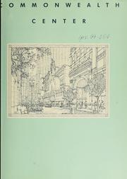 Cover of: BRA briefing book. | Commonwealth Center.