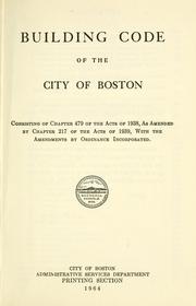 Building code of the city of Boston