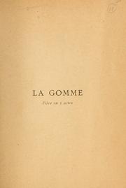 Cover of: La gomme.