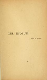 Cover of: Les étoiles: ballet en 4 actes.