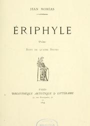 Cover of: Eriphyle: poème : suivi de quatre sylves