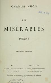 Cover of: Les misérables: drame.