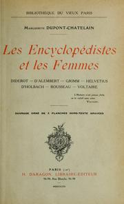 Cover of: Les encyclopédistes et les femmes: Diderot, D'Alembert, Grimm, Helvétius, D'Holbach, Rousseau, Voltaire.