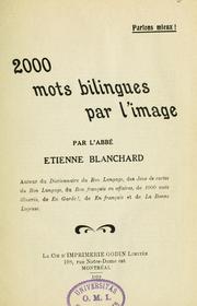 Cover of: 2000 mots bilingues par l'image