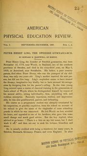 Cover of: Peter Henry Ling, the Swedish gymnasiarch by Edward M. Hartwell