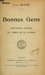 Cover of: Bonnes gens: nouveaux contes du temps de la guerre