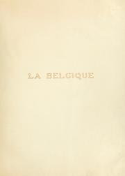 Cover of: La Belgique illustrée