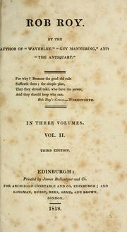 Cover of: Rob Roy by Sir Walter Scott
