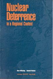 Cover of: Nuclear deterrence in a regional context