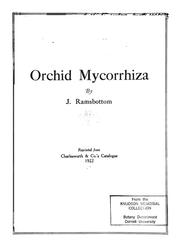 Cover of: Orchid mycorrhiza by John Ramsbottom