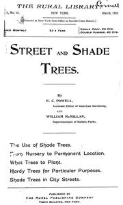 Cover of: Street and shade trees by E. C. Powell