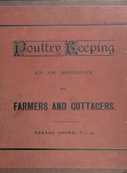 Cover of: Poultry keeping as an industry for farmers and cottagers