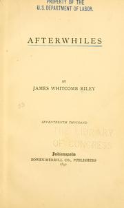 Cover of: Afterwhiles