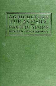 Cover of: Agriculture for schools of the Pacific slope