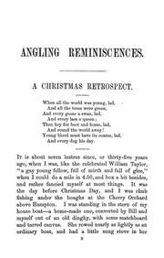 Cover of: Angling reminiscences by Francis, Francis