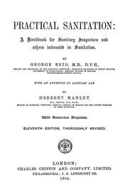 Cover of: Practical sanitation: a handbook for sanitary inspectors and others;with apx. on Sanitary law, by Herbert Manley