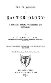 Cover of: The principles of bacteriology by Abbott, Alexander Crever