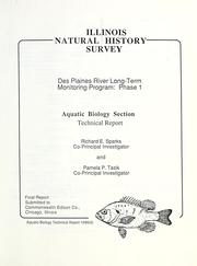 Cover of: Des Plaines River long-term monitoring program by Richard E. Sparks