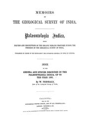 Cover of: Palaeontologia Indica by W. Theobald